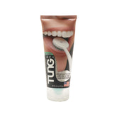 Tube of TUNG Fresh Mint Gel for oral hygiene. Mouth and tongue brush graphic on packaging